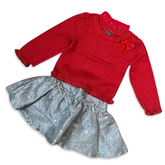 THE CHILDREN'S PLACE || Sweater Mock Onesie Skirt Set | Holiday Outfit || 18-24m - Picture 16 of 16